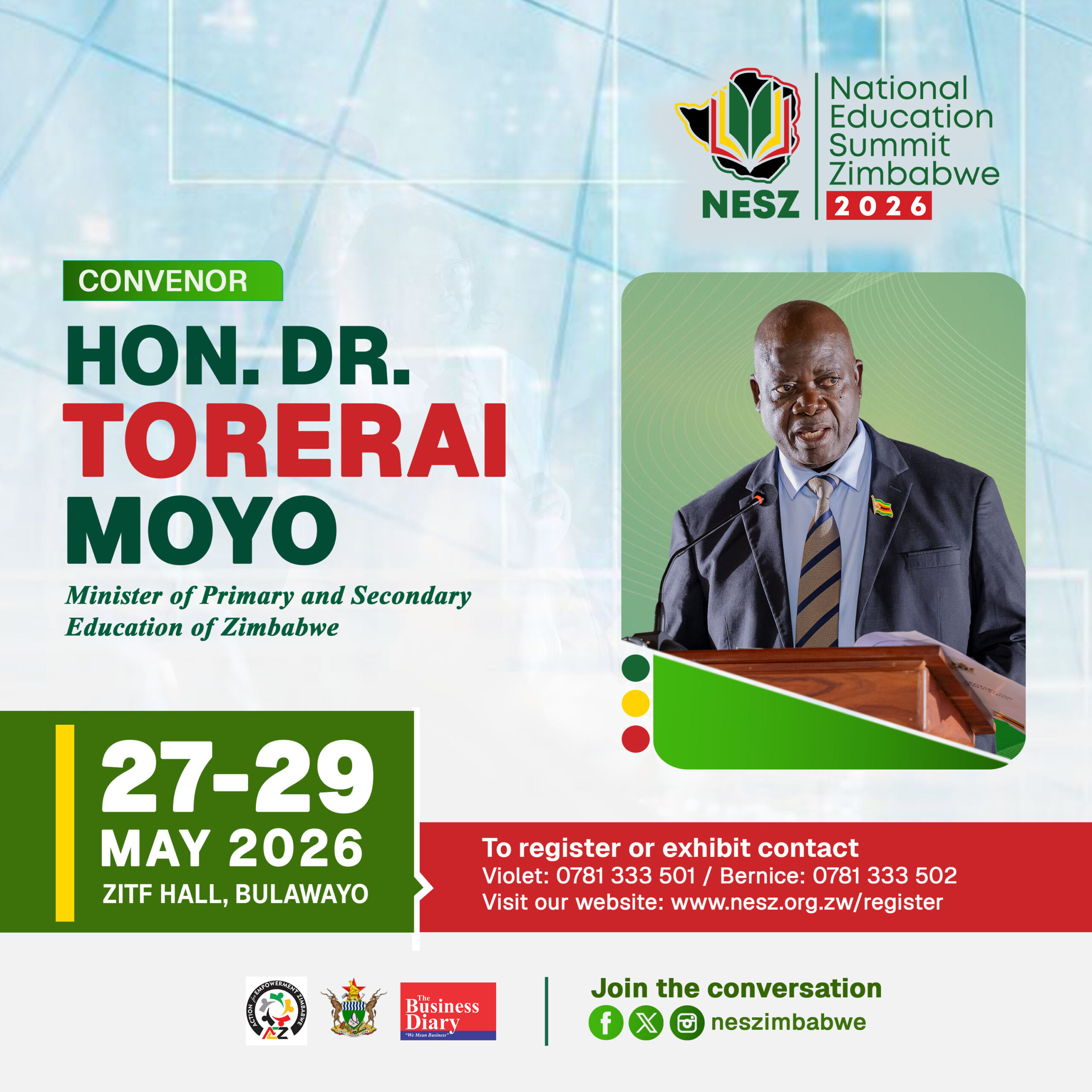 Meet Honourable Torerai Moyo - the Convenor of NESZ 2026
