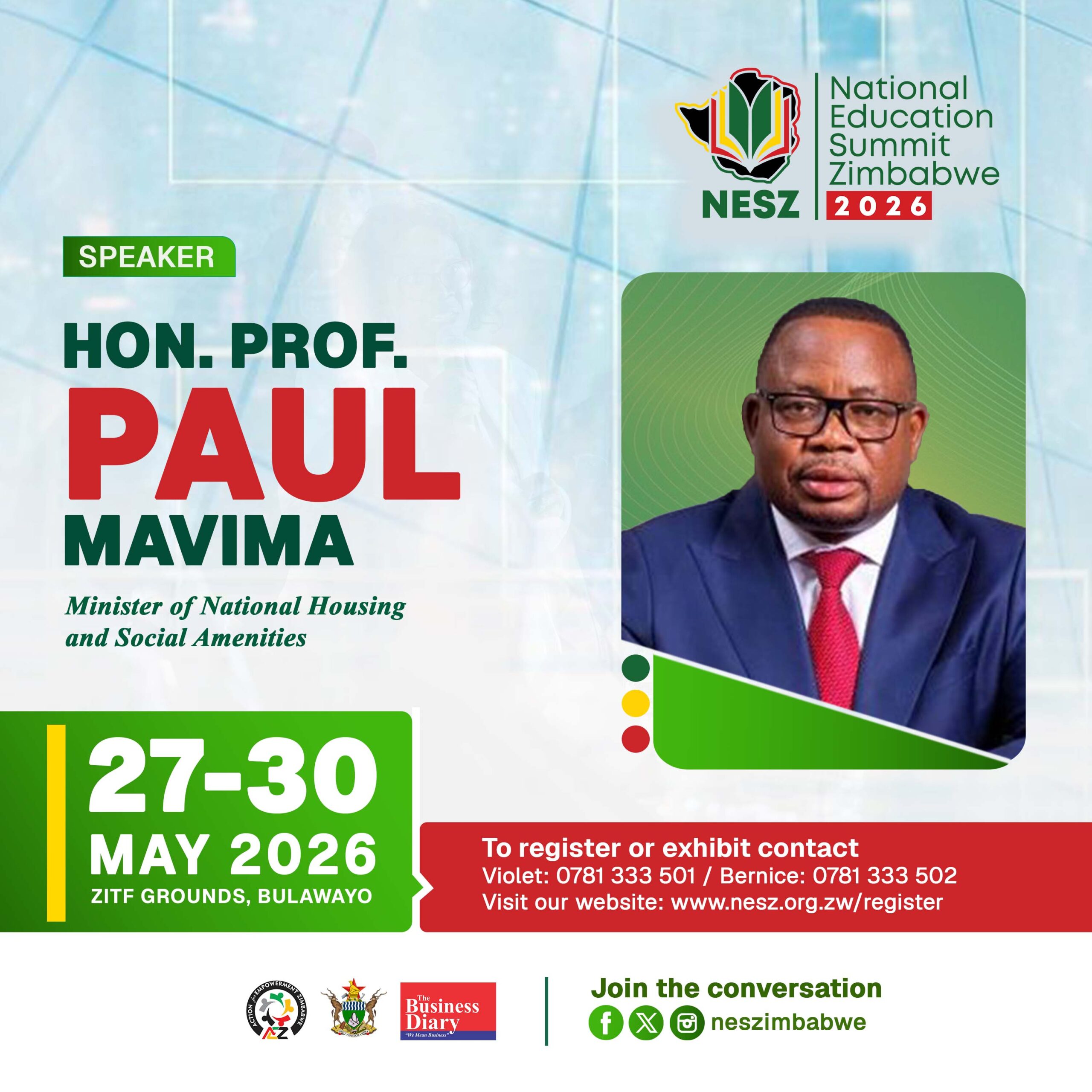 Hon Paul Mavima - Speaker at NESZ 2026