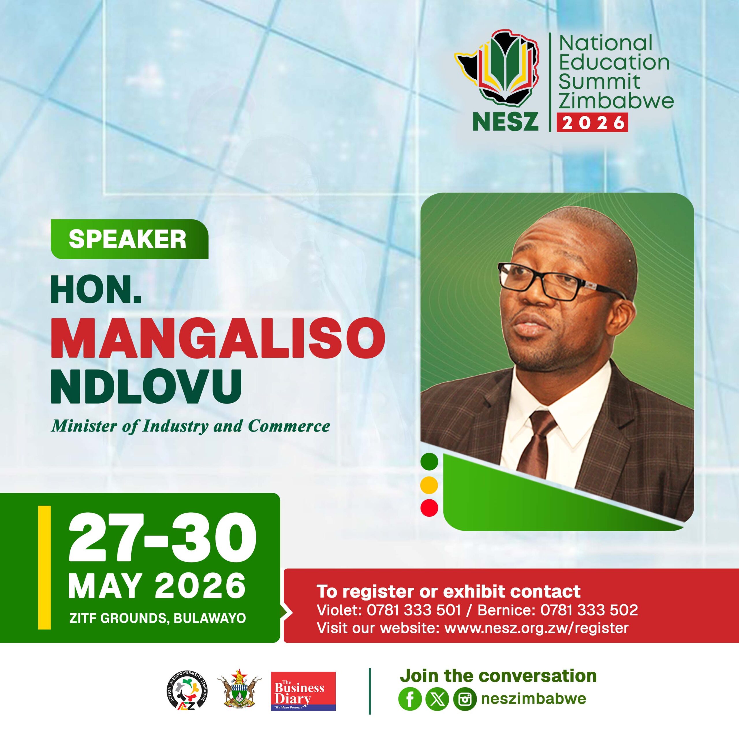 Meet Hon. Mangaliso Ndlovu - NESZ 2026 Speaker